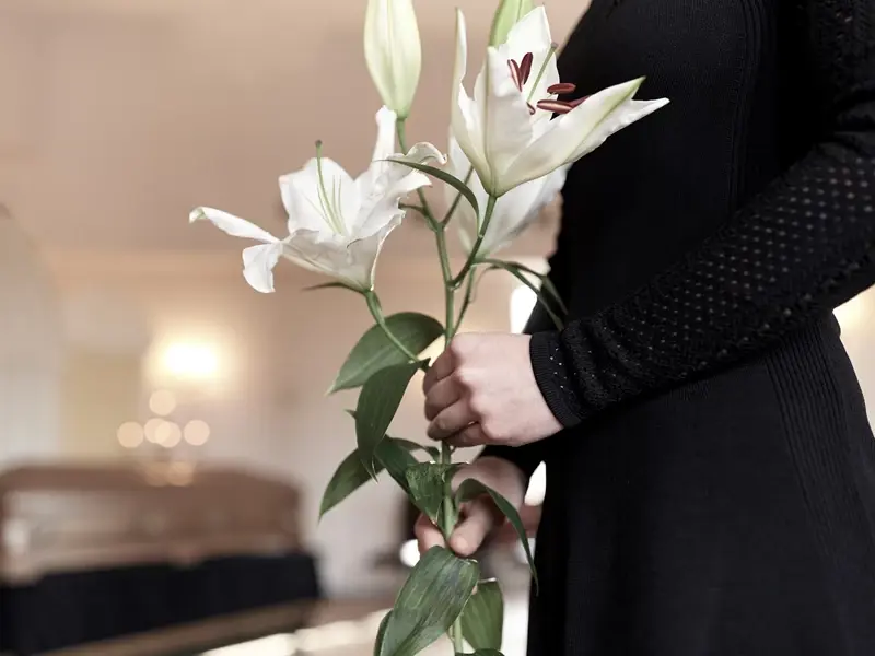 blomst i begravelse